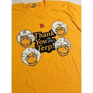 RARE University Maryland Terps GOLDEN GIRLS T-Shirt LARGE Basketball NCAA Funny